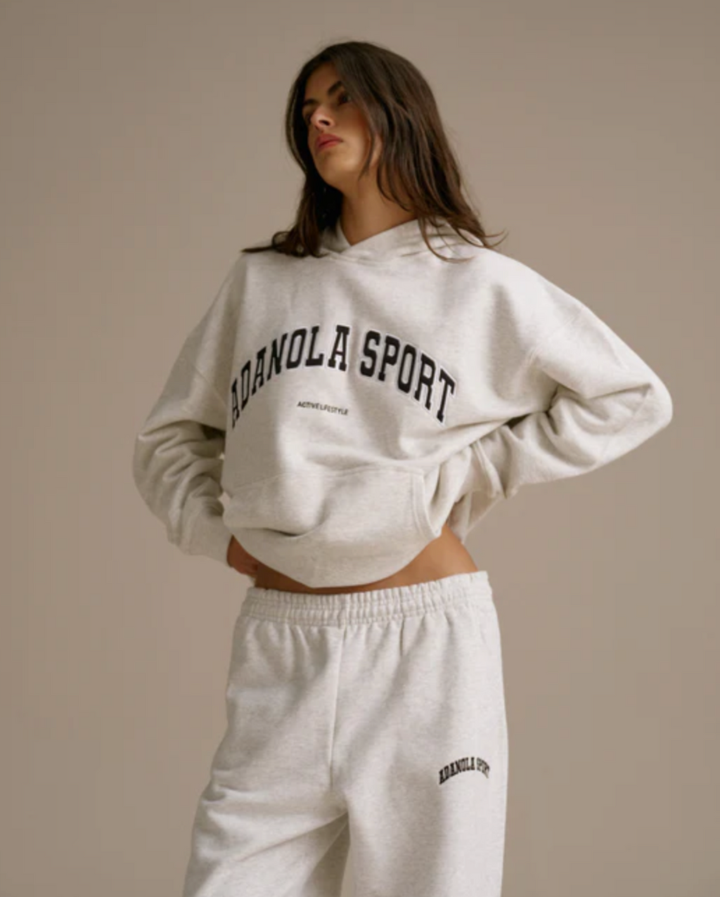 ADANOLA Sport Light Grey hoodie