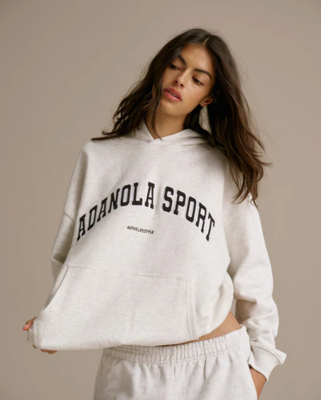 ADANOLA Sport Light Grey hoodie