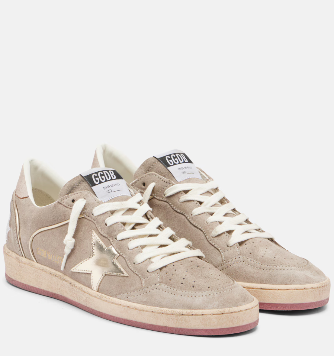 GGDB Ballstar suede sneakers