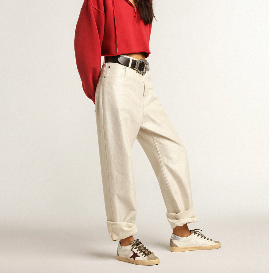 GGDB Super-Star with burgundy glitter star and silver heel tab