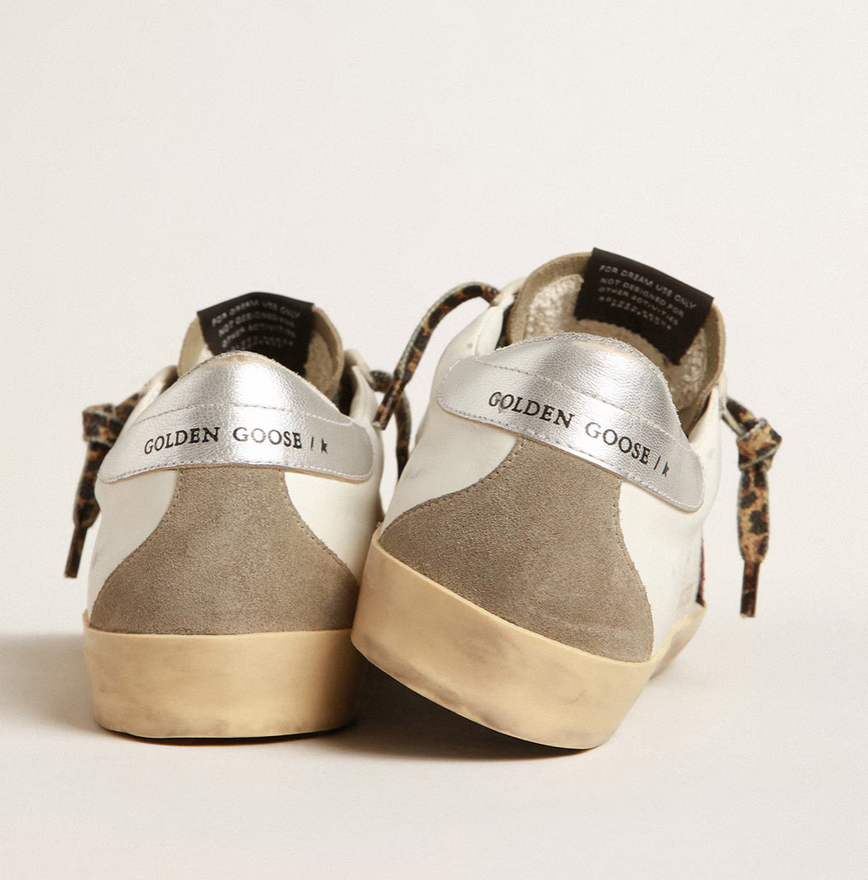 GGDB Super-Star with burgundy glitter star and silver heel tab