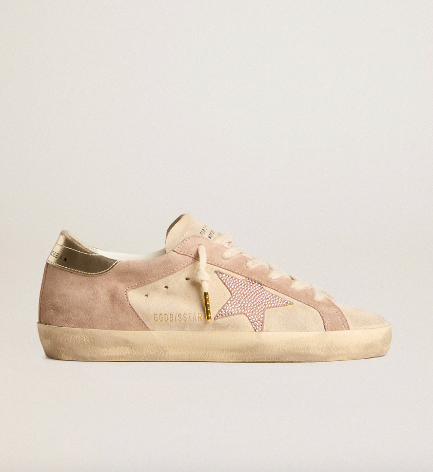 GGDB Super star in pale pink suede