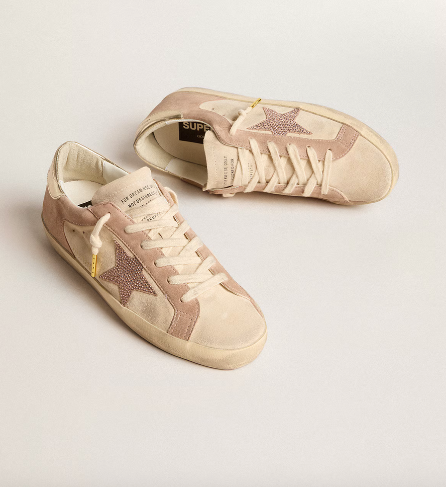 GGDB Super star in pale pink suede