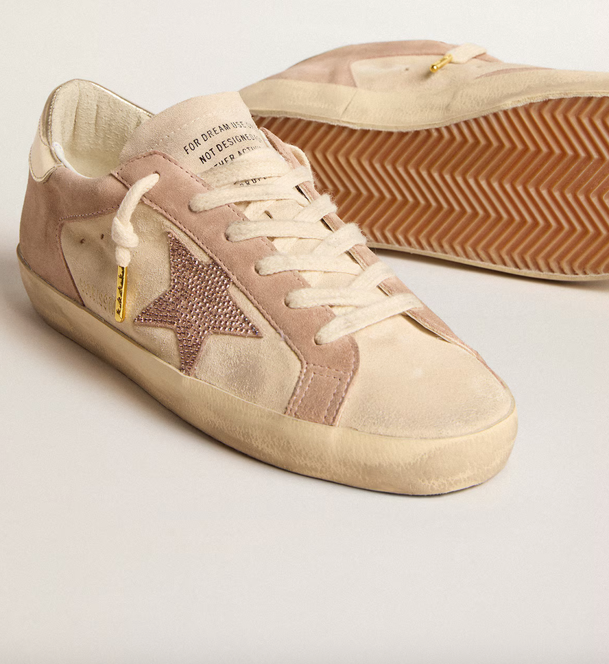 GGDB Super star in pale pink suede