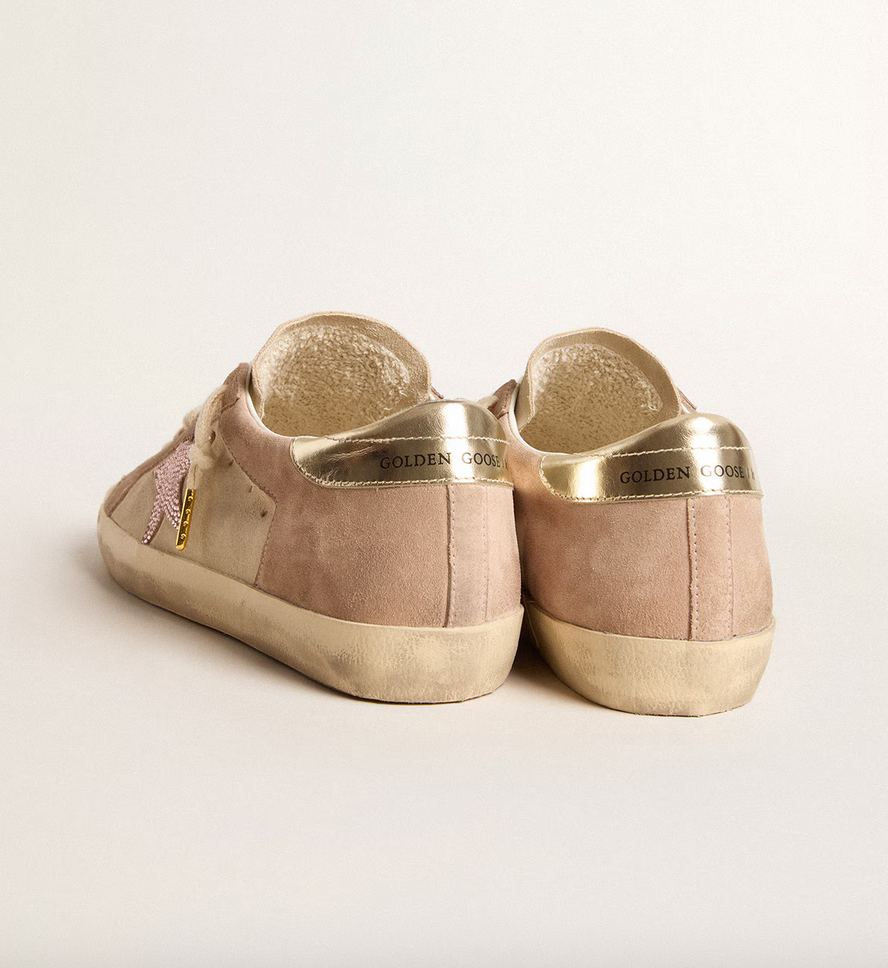 GGDB Super star in pale pink suede