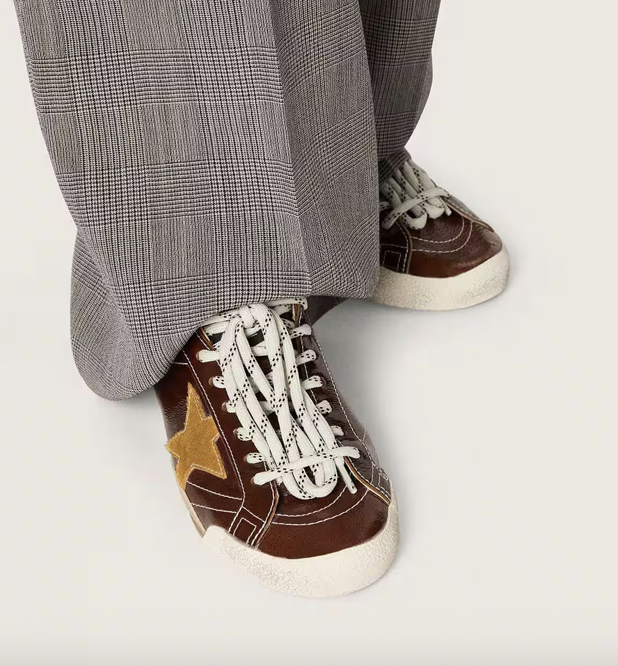 GGDB True-Star in burgundy naplak with suede star