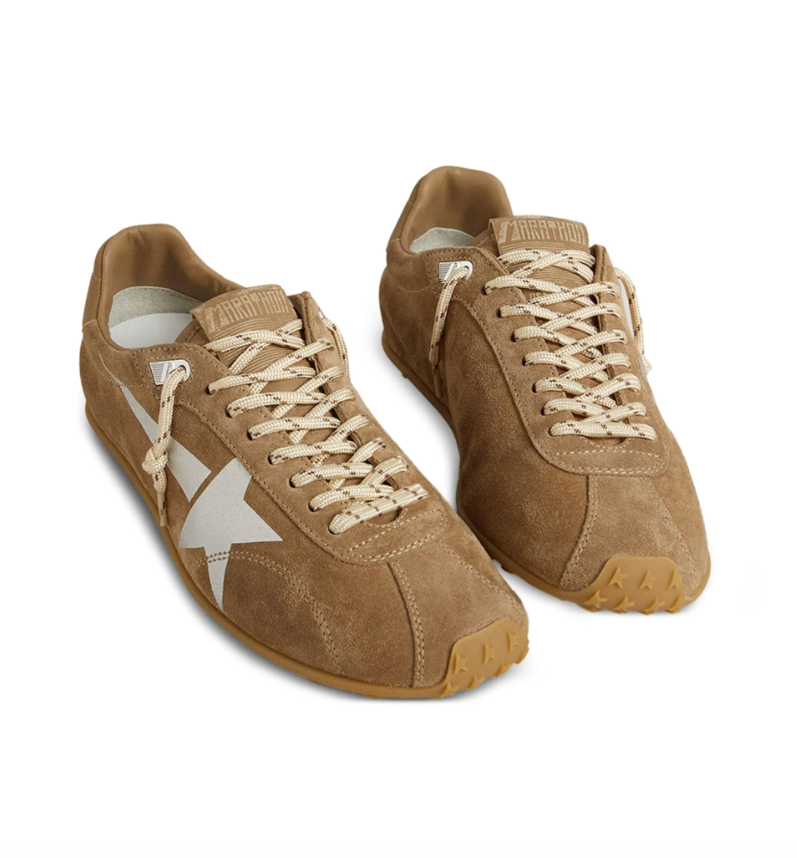 GGDB Brown Marathon Speed Suede Sneakers
