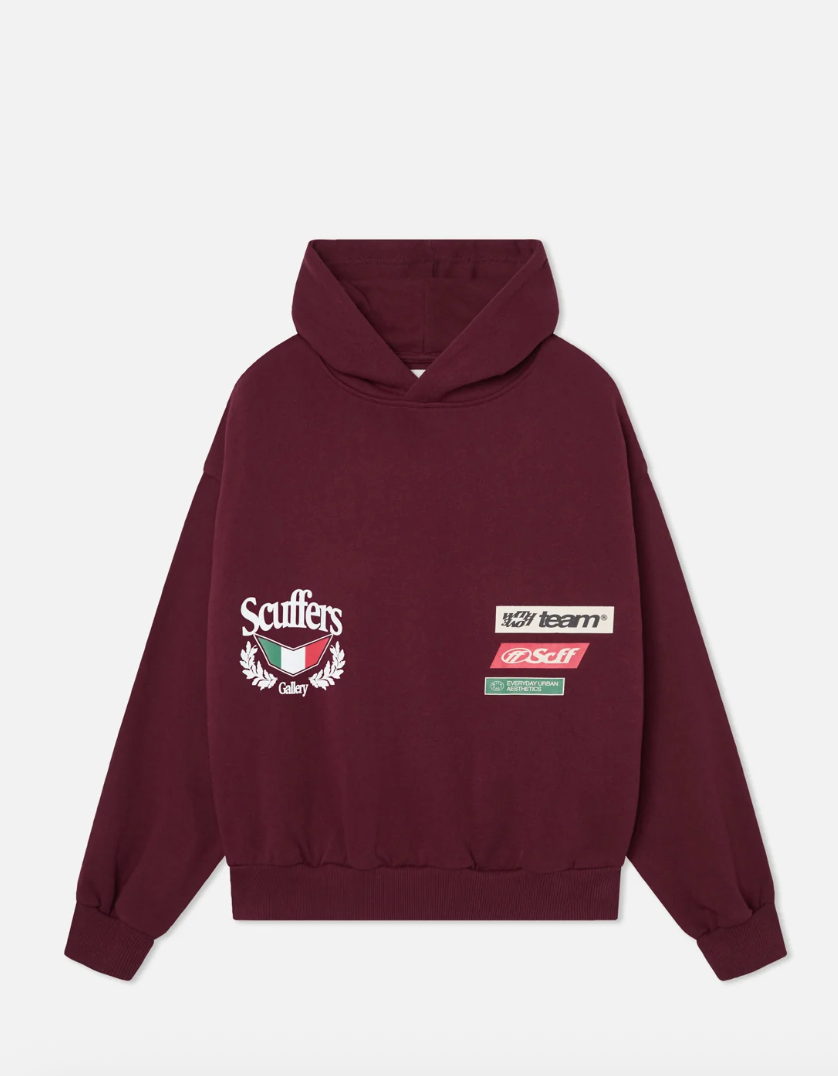 ROMEO BURGUNDY HOODIE