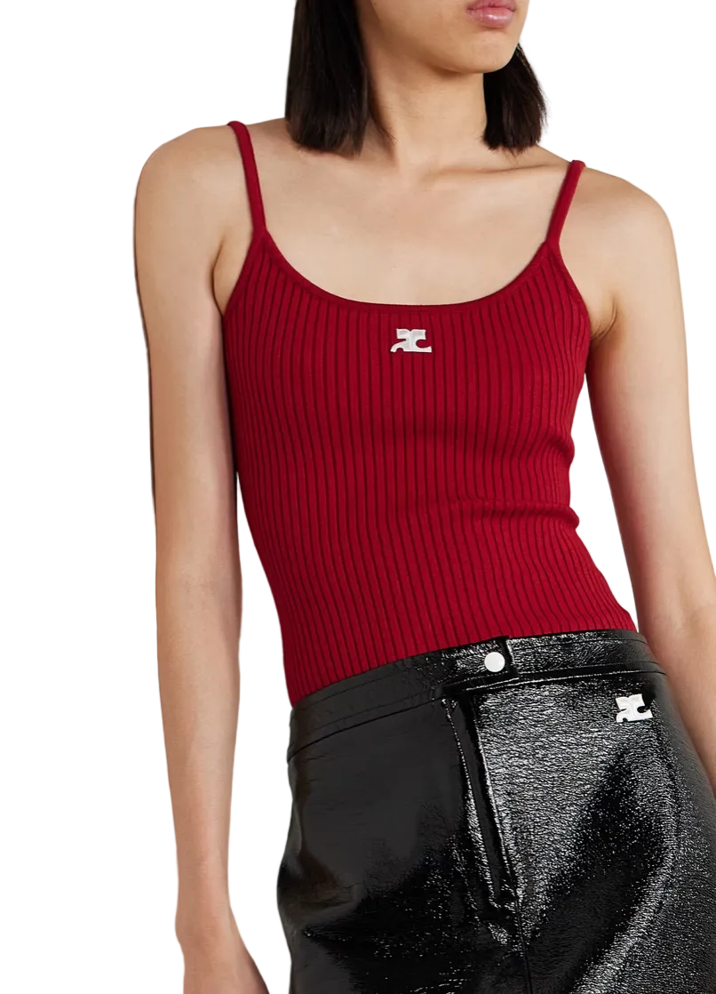 REEDITION RIBBED TANK TOP
