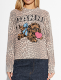 'PUPPY' LEOPARD JUMPER