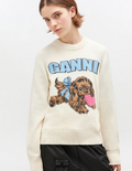 IVORY PUPPY WOOL JUMPER