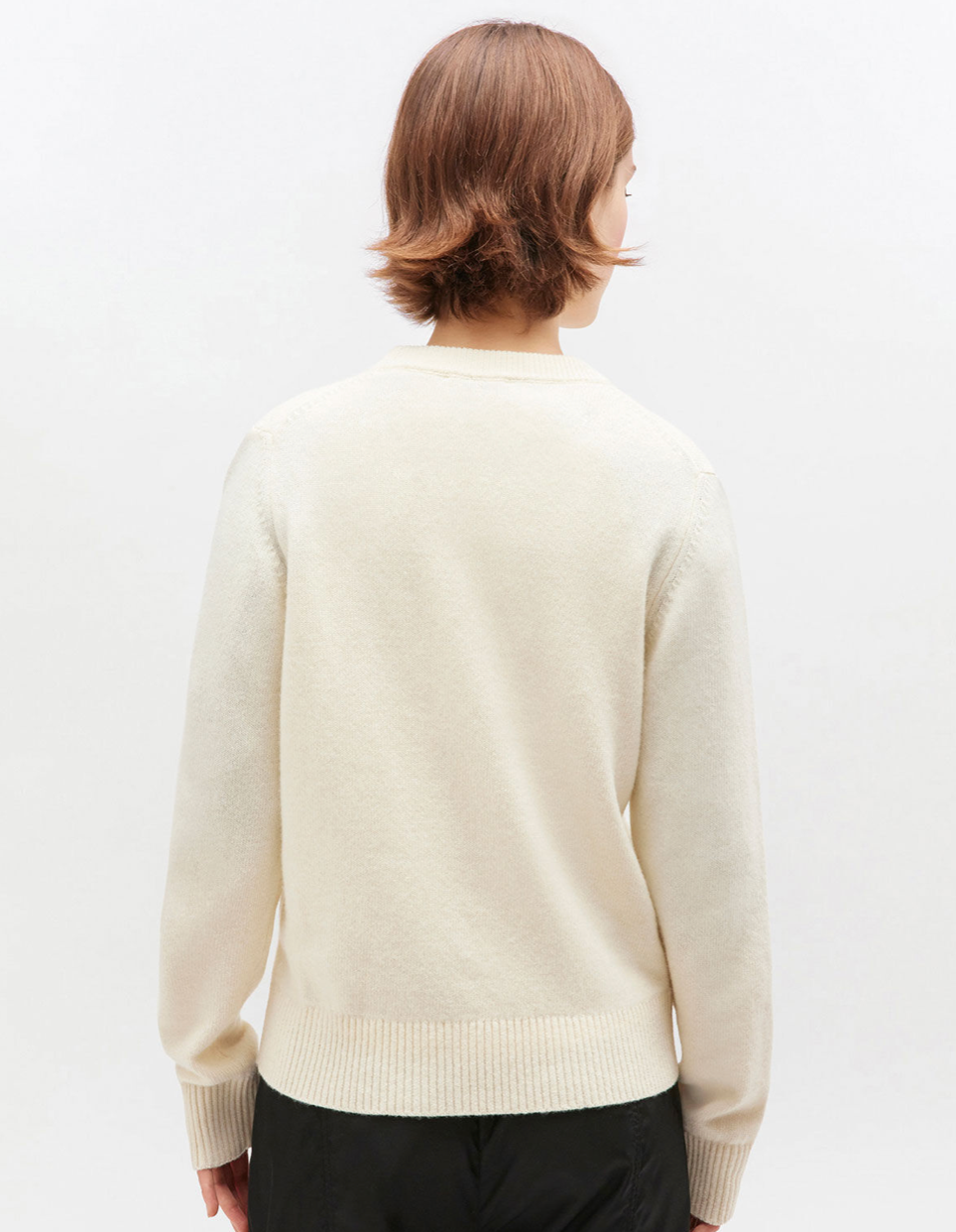 IVORY PUPPY WOOL JUMPER