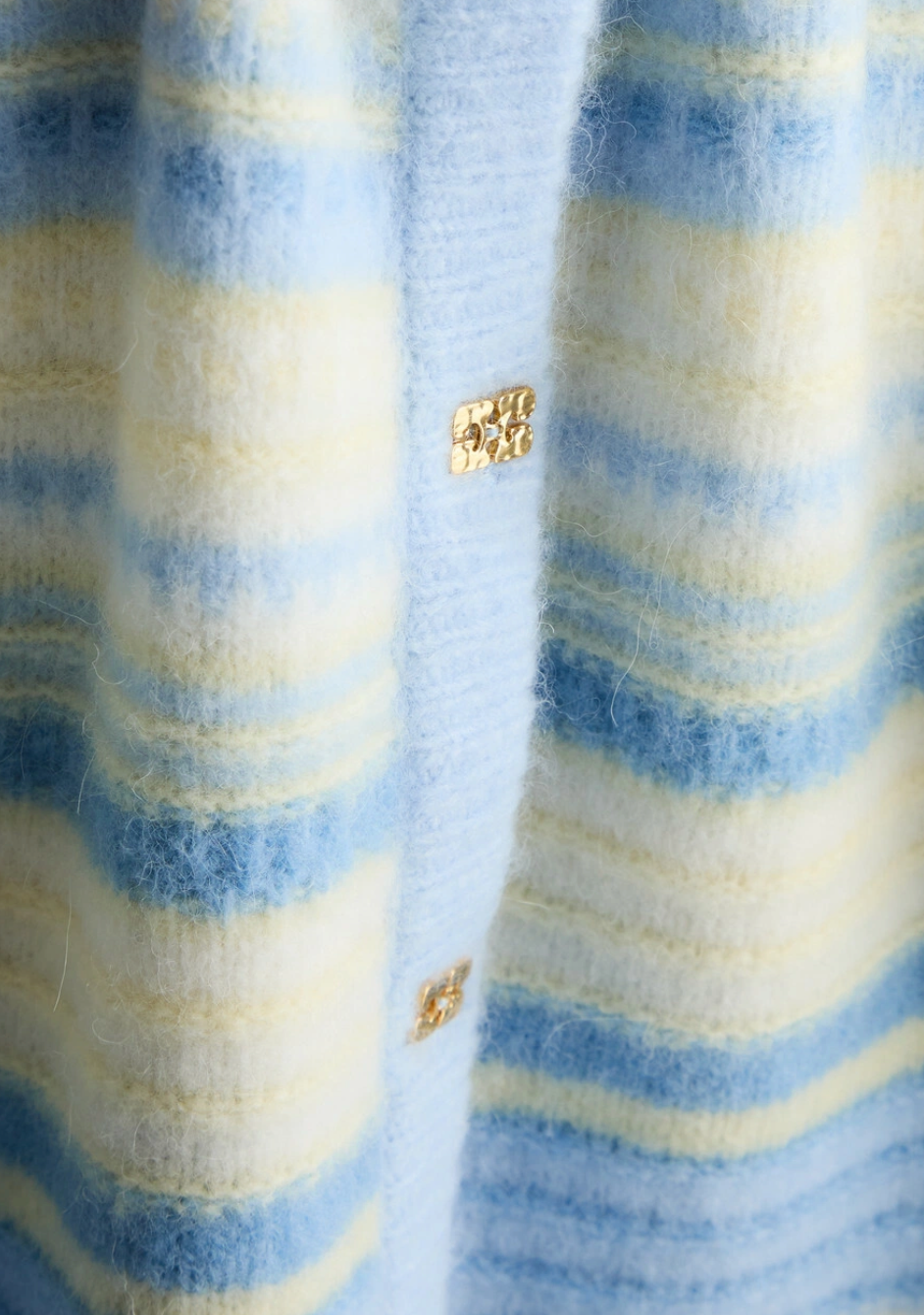 ALPACA AND WOOL BLEND CARDIGAN STRIPE