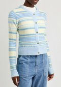 ALPACA AND WOOL BLEND CARDIGAN STRIPE