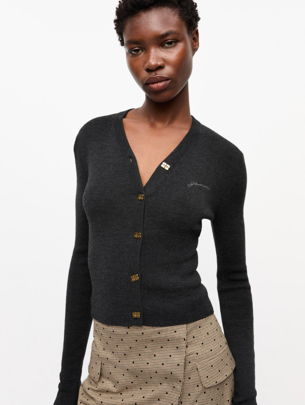 MINI RIBBED MERINO CARDIGAN