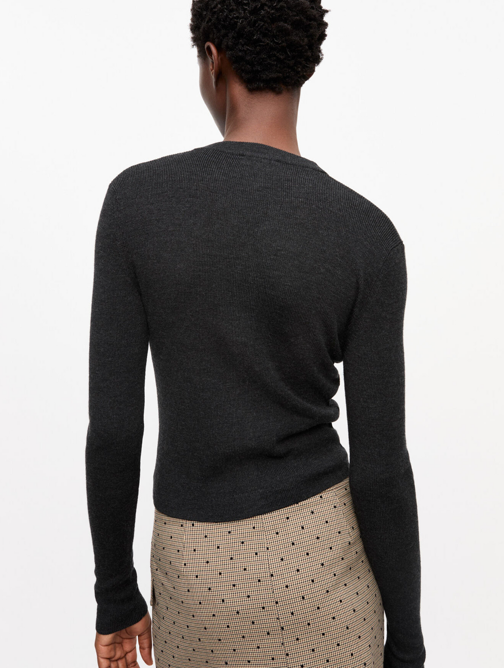 MINI RIBBED MERINO CARDIGAN