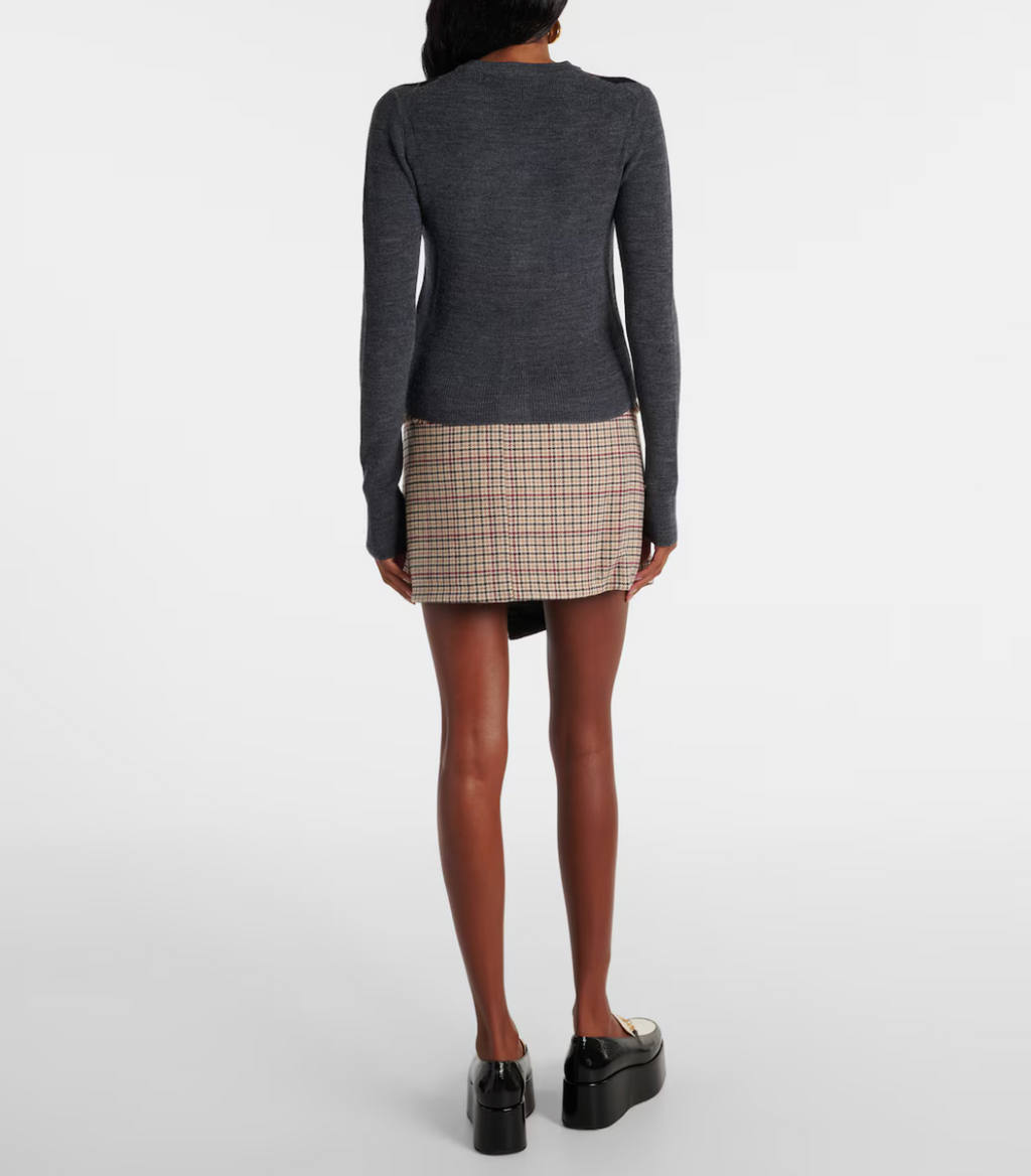 ARGYLE WOOL CARDIGAN