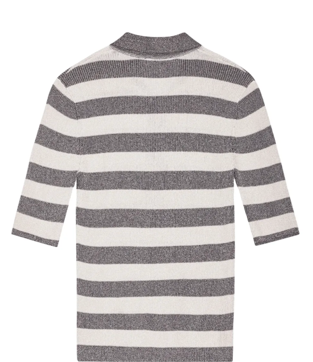 GREY STRIPED TOP