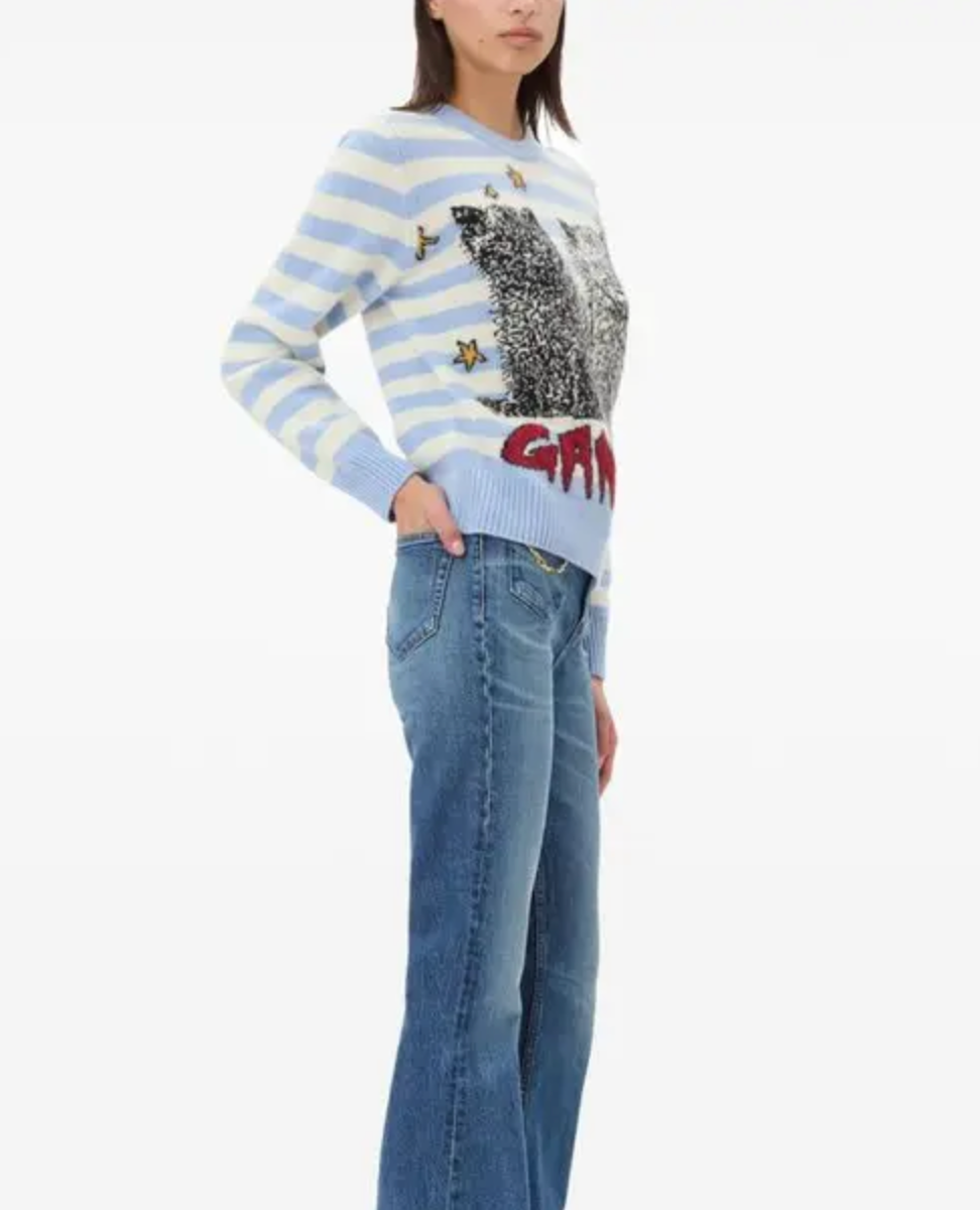 EMBROIDERED LONG SLEEVE JUMPER