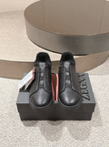 Ermenegildo Zegna Black Shearling Triple Stitch