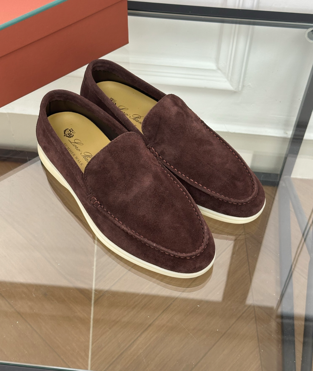 Moccasins Summer Walk Dark Brown Suede