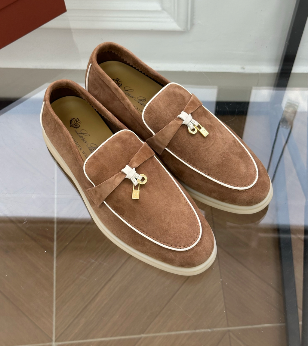 Moccassins Mole Brown Suede Summer Charms Walk