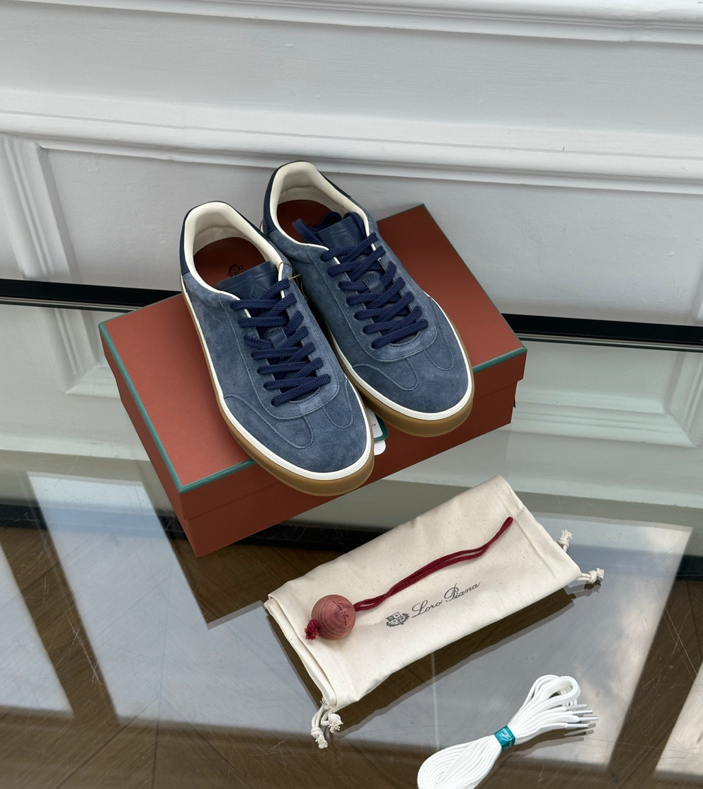 Tennis Walk Blue Sneaker Calfskin