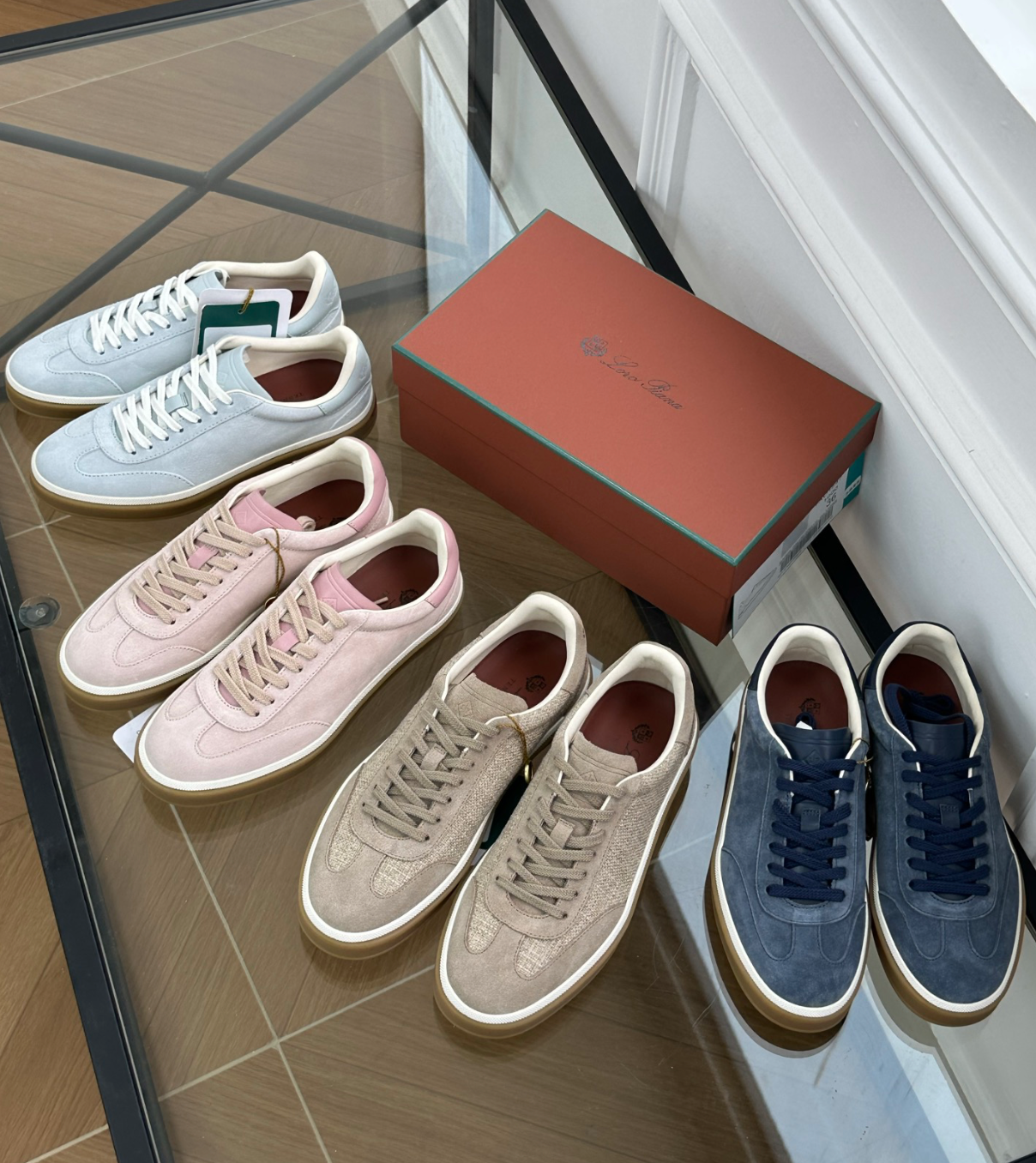 Tennis Walk Blue Sneaker Calfskin