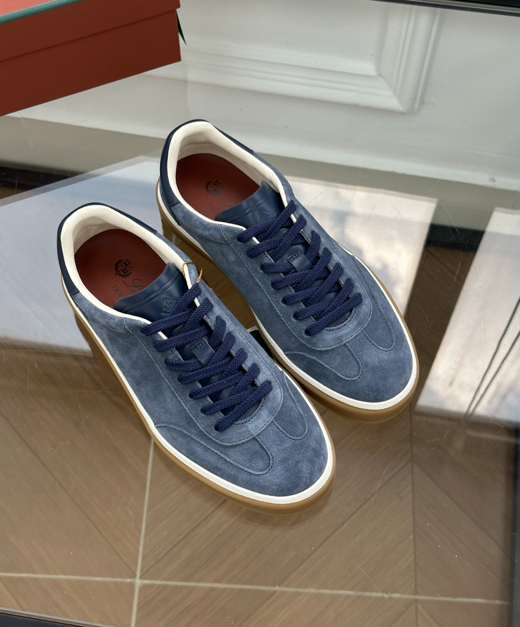 Tennis Walk Blue Sneaker Calfskin