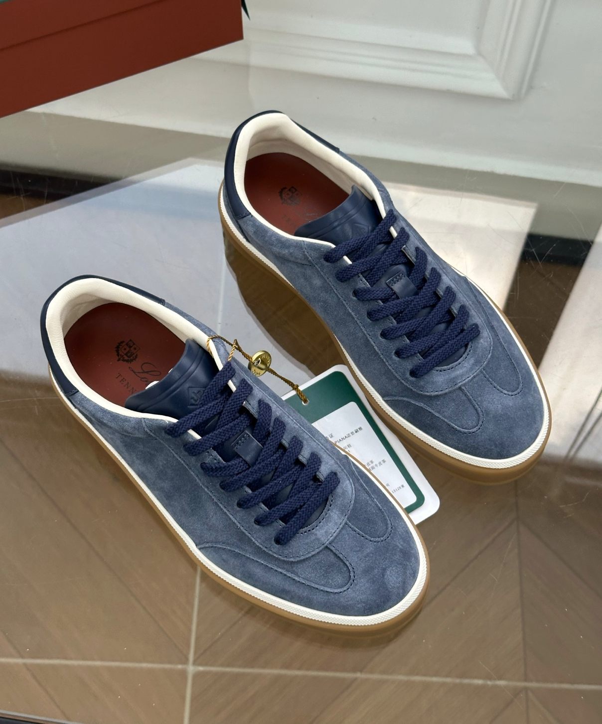 Tennis Walk Blue Sneaker Calfskin