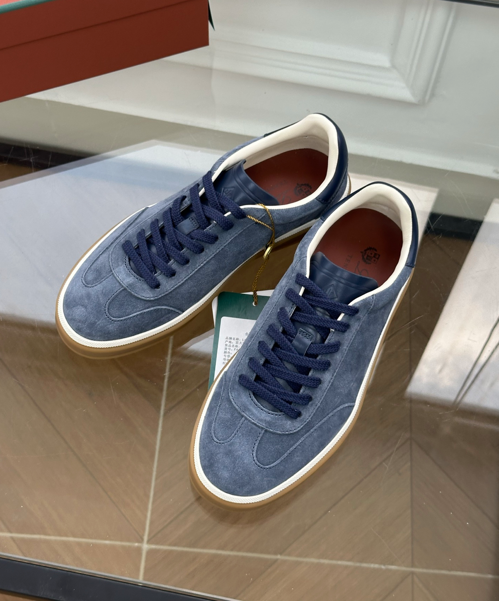 Tennis Walk Blue Sneaker Calfskin