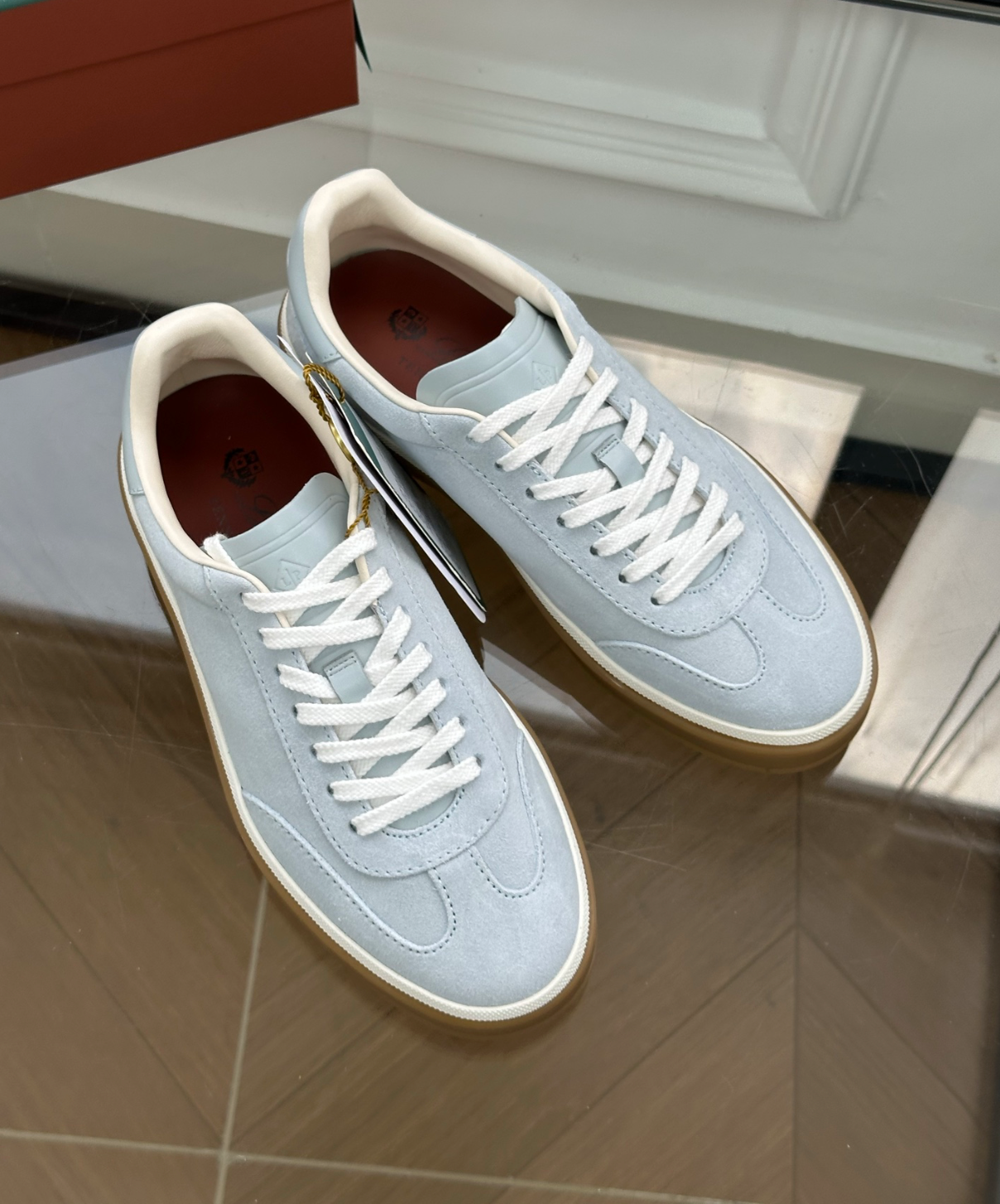 Tennis Walk Light Blue Sneaker Calfskin
