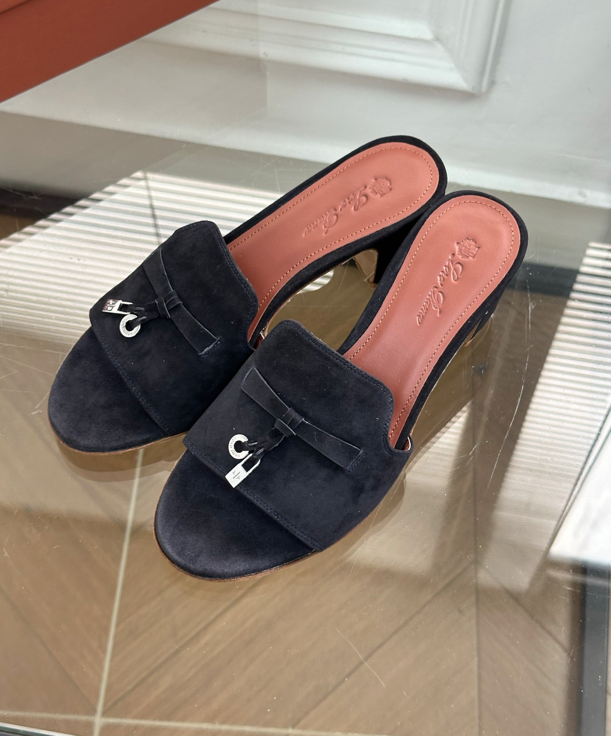 Summer Charms Sandal Black Suede Goatskin