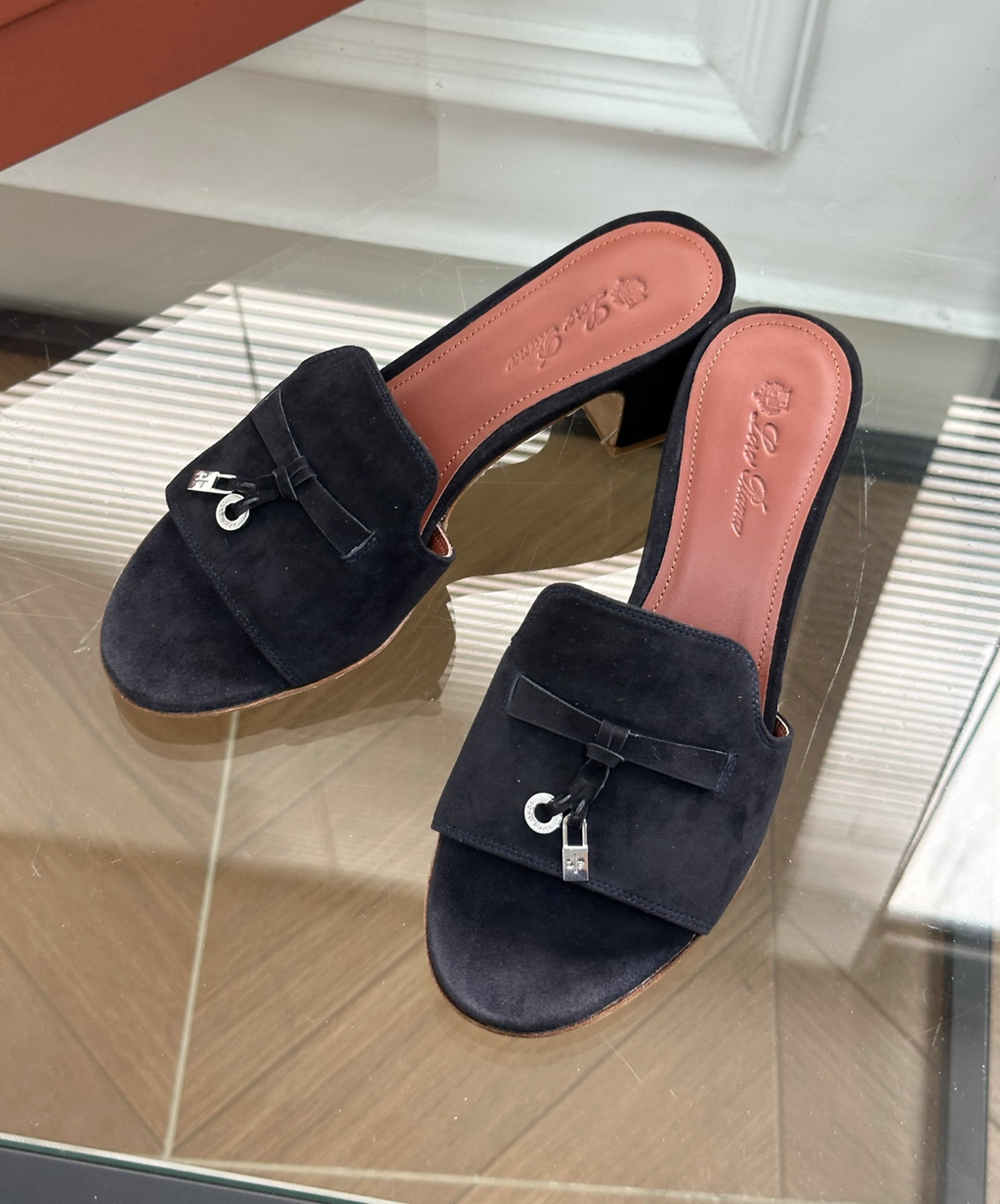 Summer Charms Sandal Black Suede Goatskin