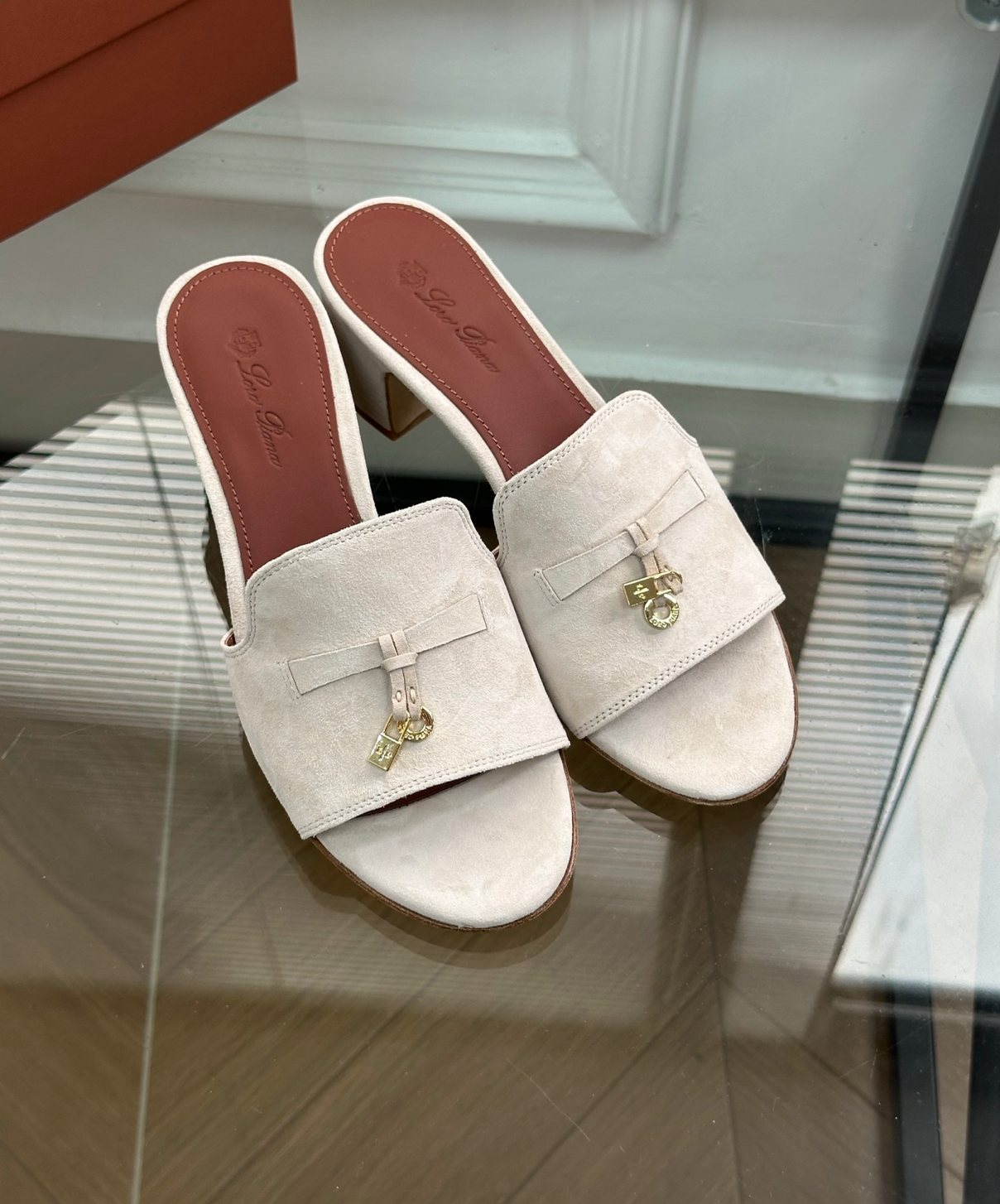 Summer Charms Sandal Sandstone Suede Goatskin