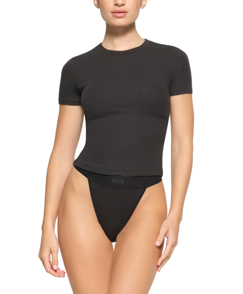 COTTON RIB T-SHIRT