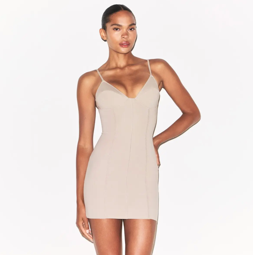 COTTON SHAPEWEAR MINI DRESS