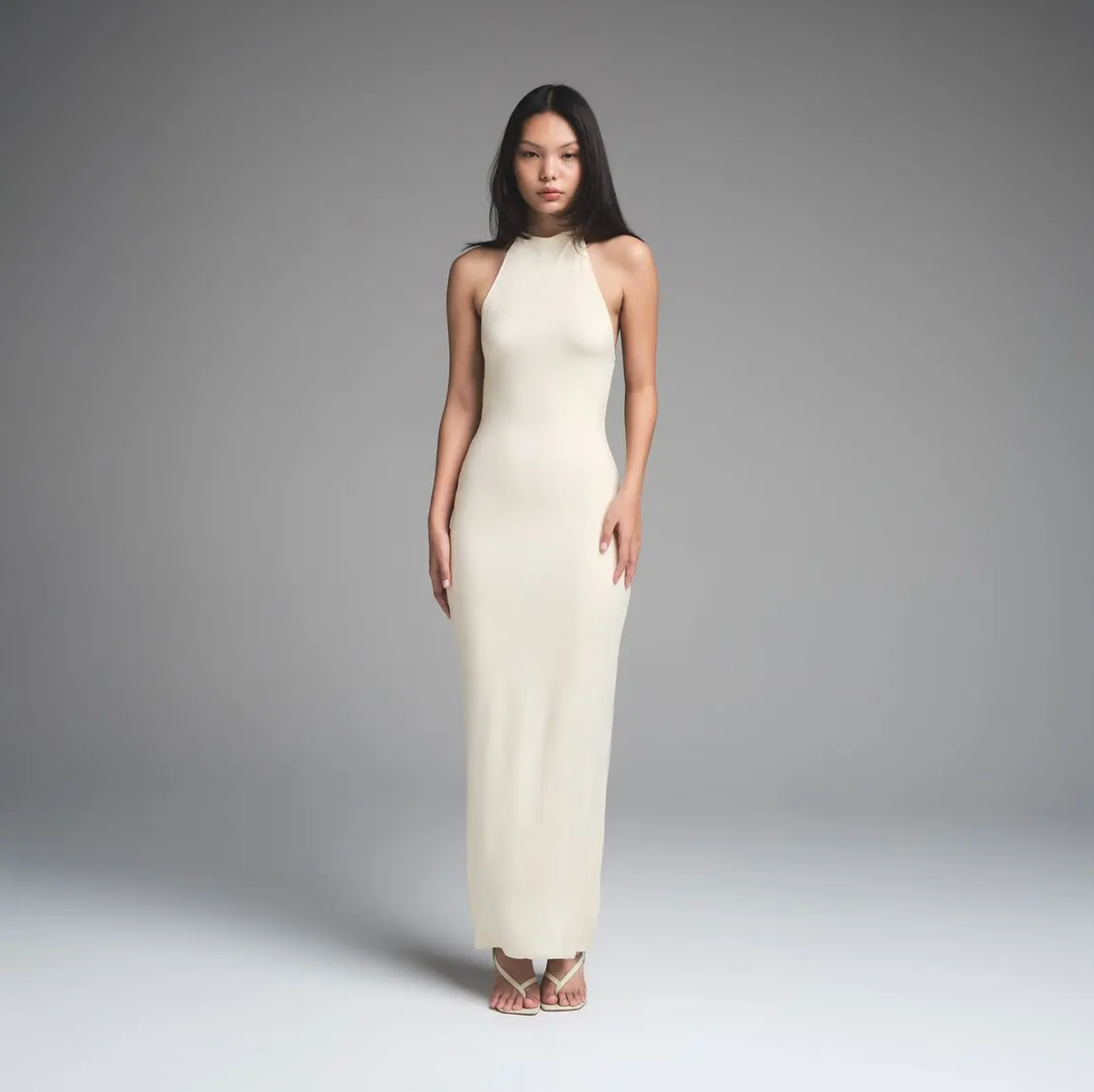 CLOUD HALTER LONG DRESS