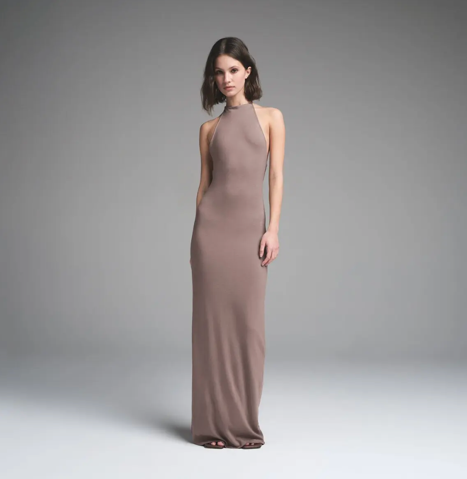 CLOUD HALTER LONG DRESS