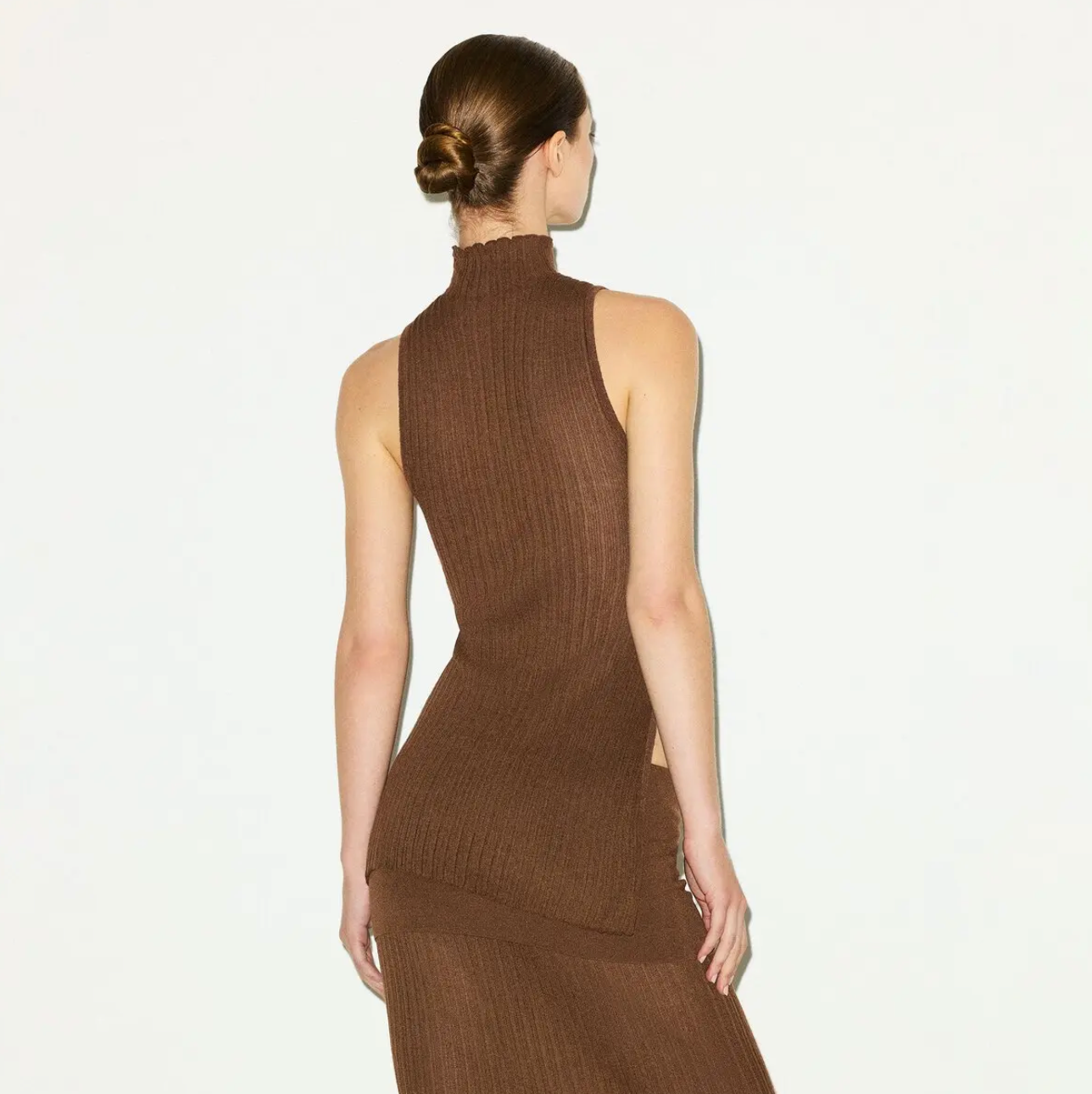 SHEER KNIT MOCK NECK TUNIC SET