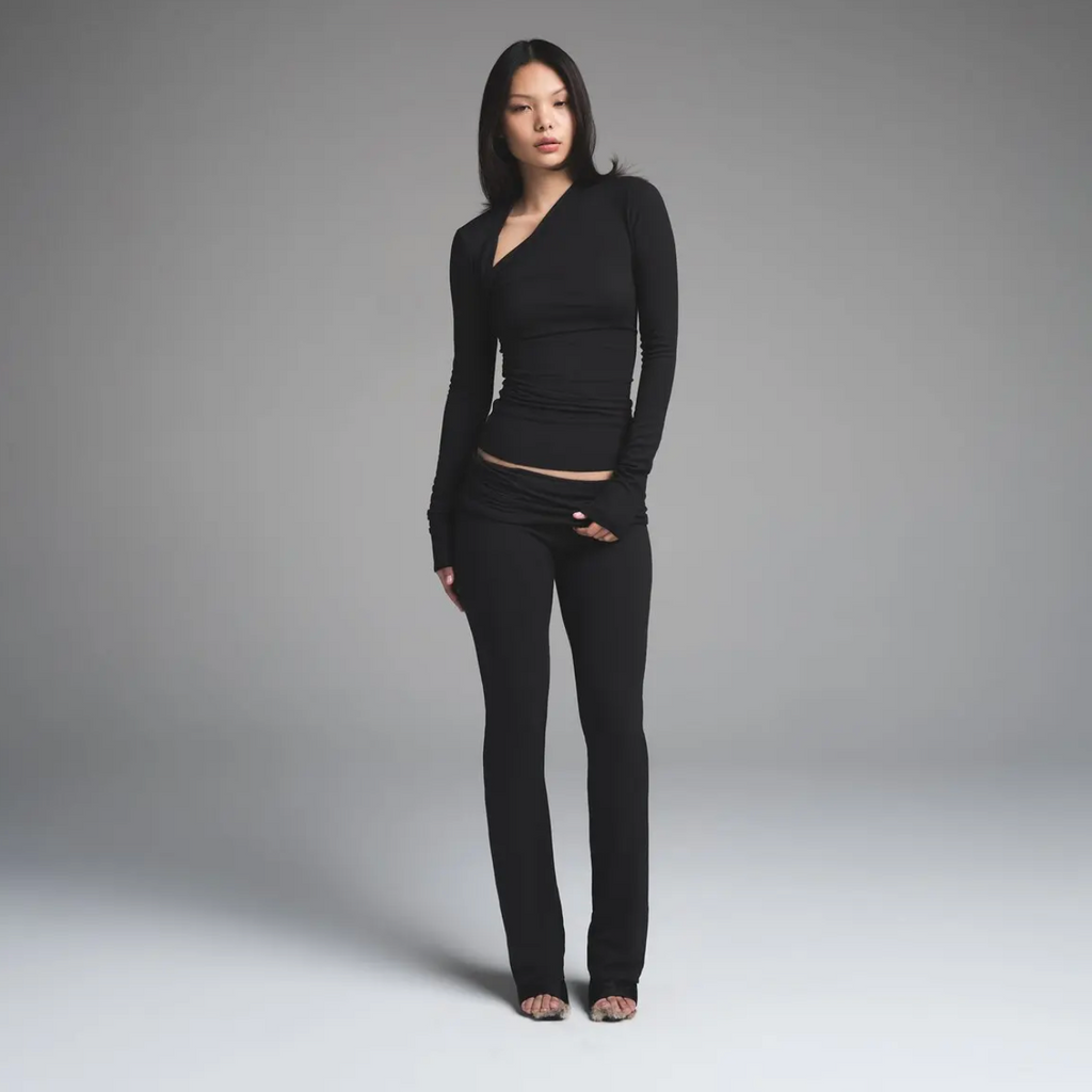 Cloud Asymmetric Long Sleeve SET