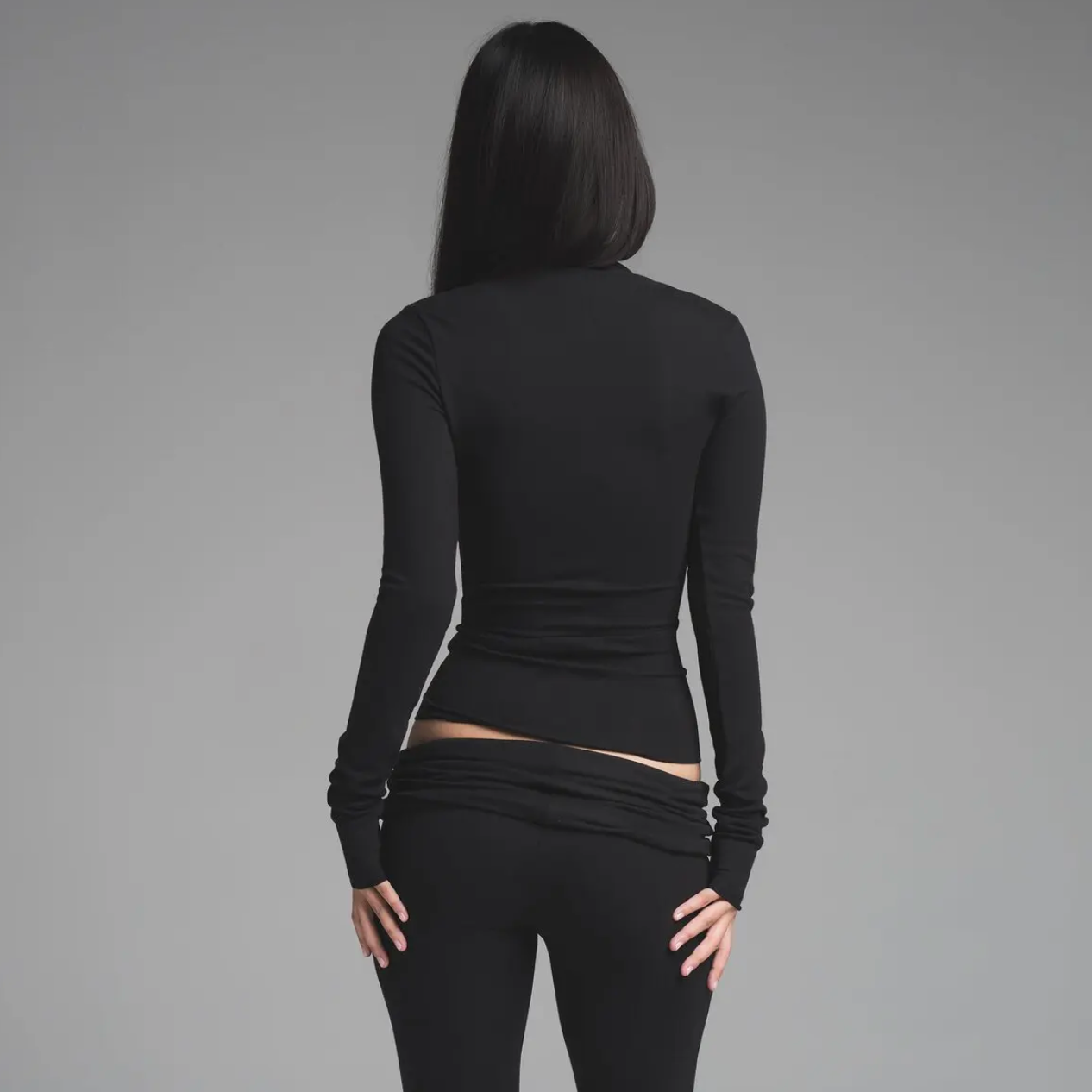 Cloud Asymmetric Long Sleeve SET