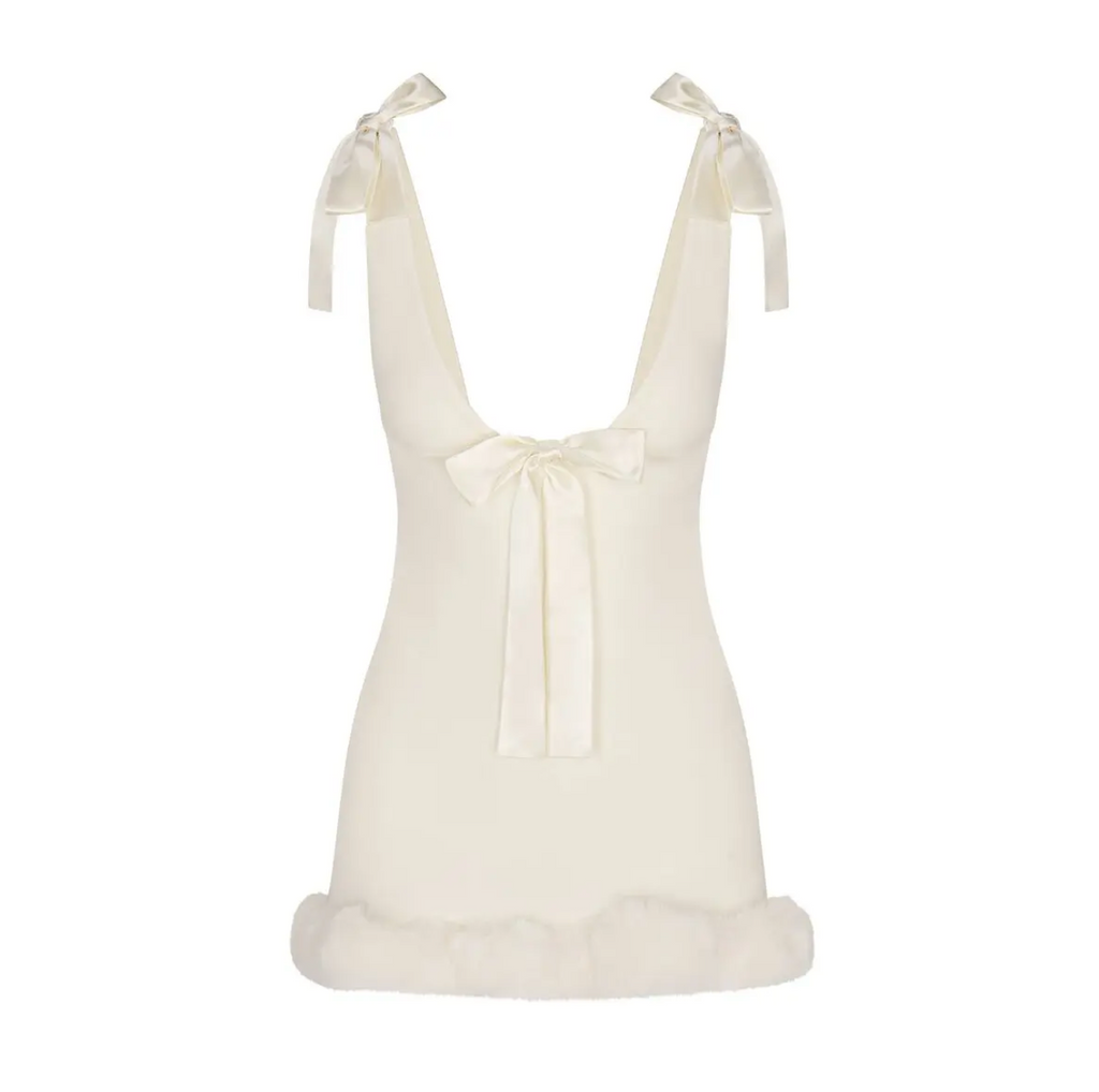 MINI CLOUD BOW DRESS