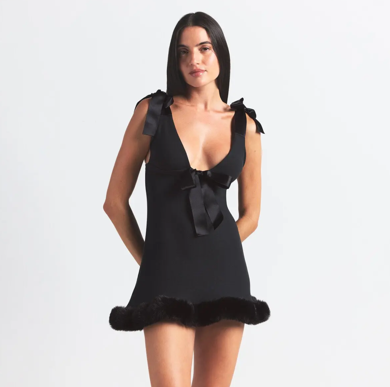 MINI CLOUD BOW DRESS