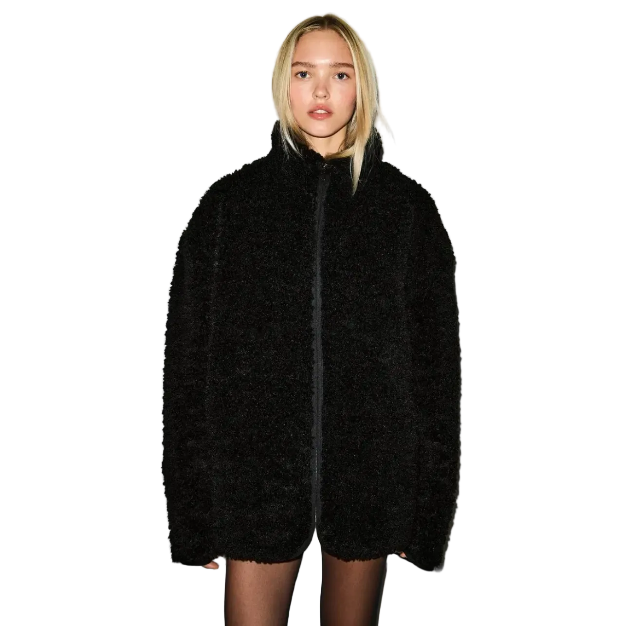FAUX FUR OVERSIZED JACKET