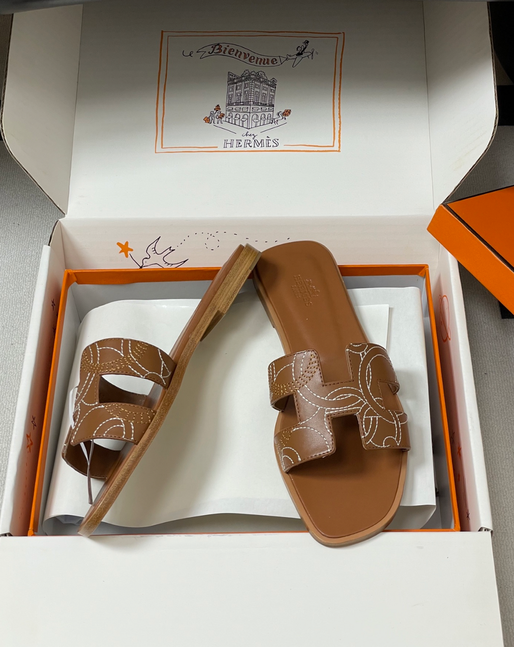 Hermès Oran sandal Panoplie Equestre