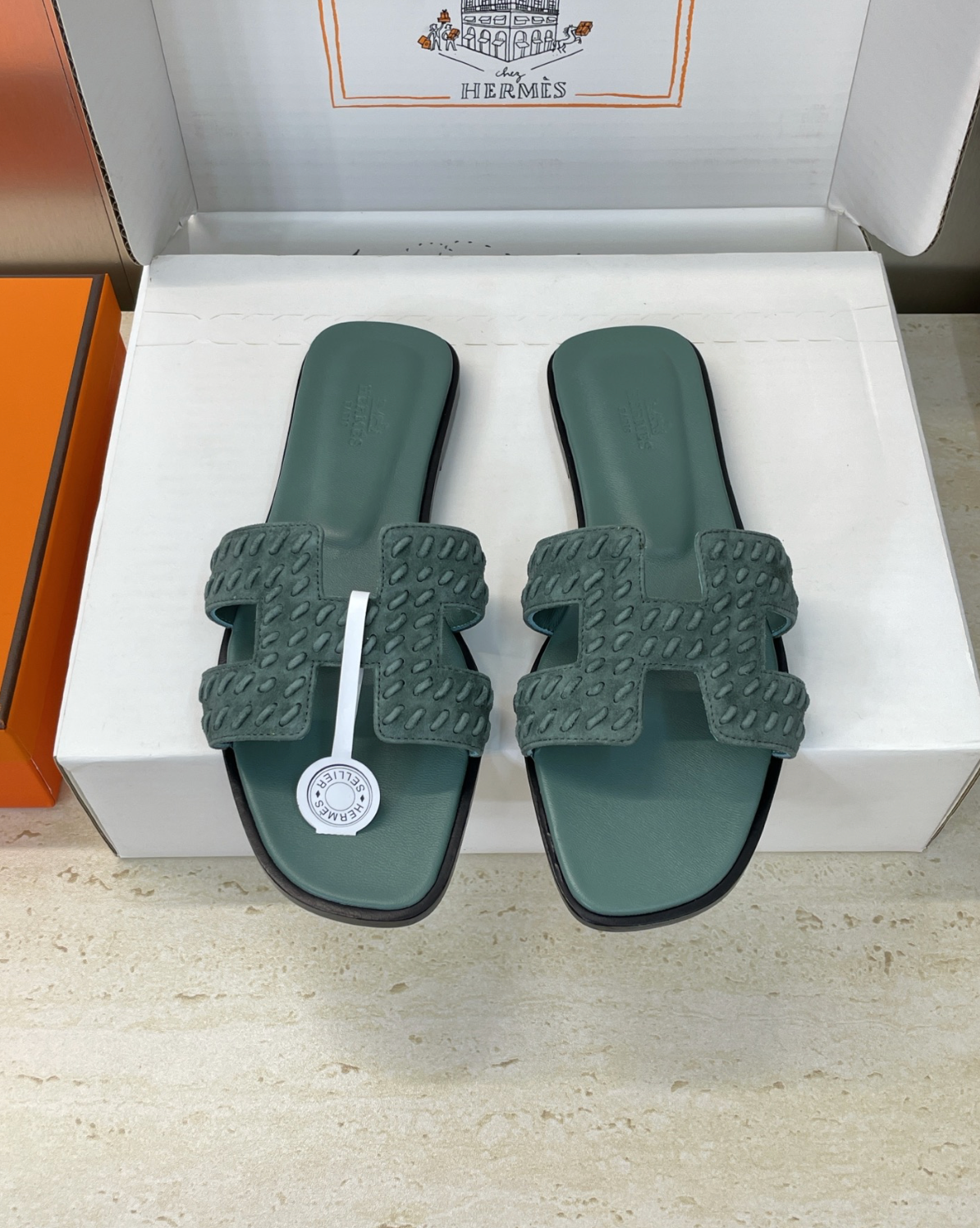 Hermès Oran Braided Goat Sandals