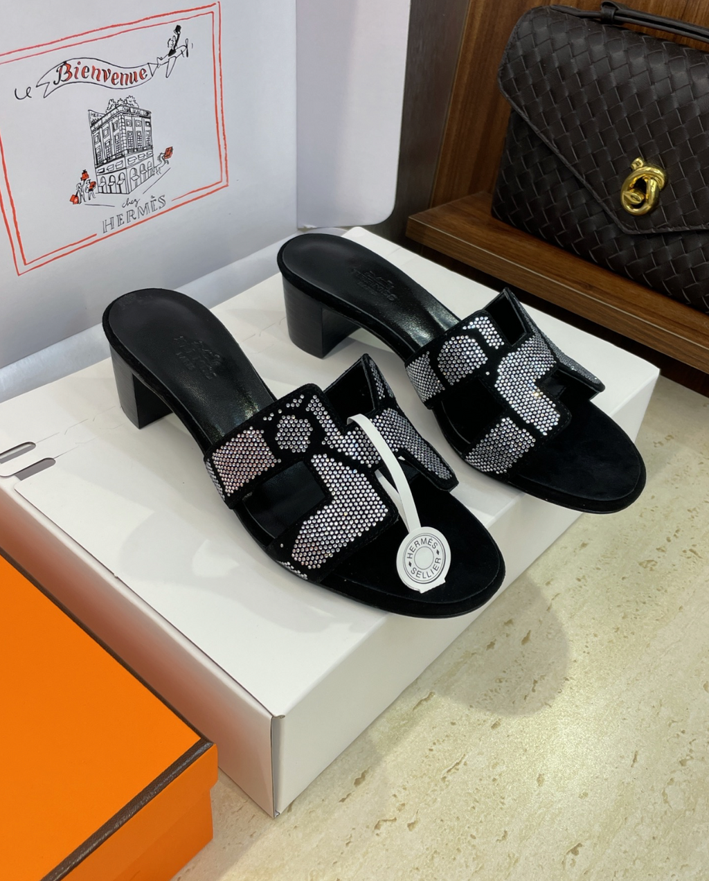 Hermes Oasis Sandals Figure Artistique Motif
