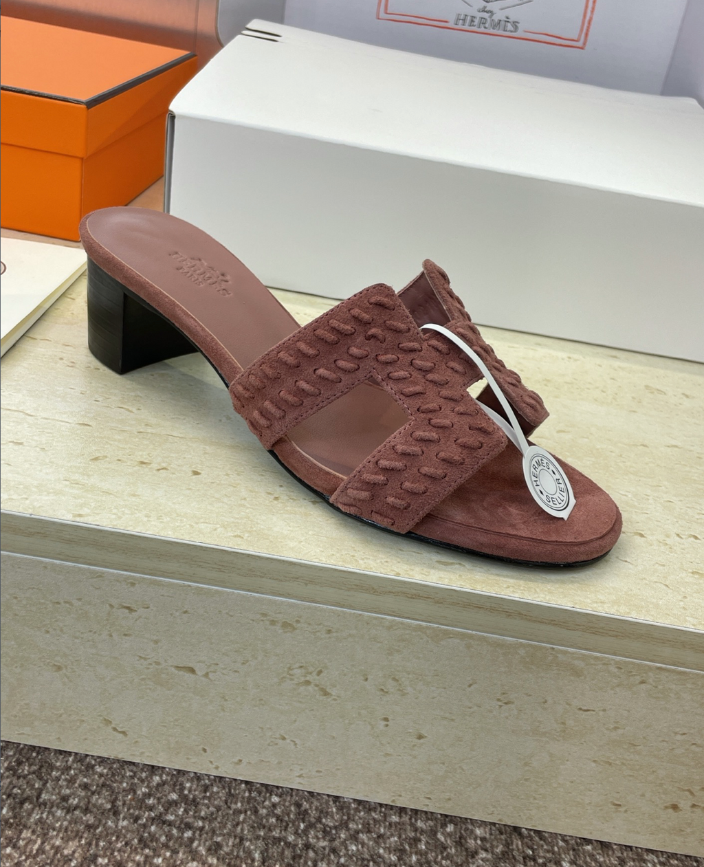 Hermès Oasis Braided Goat Sandals