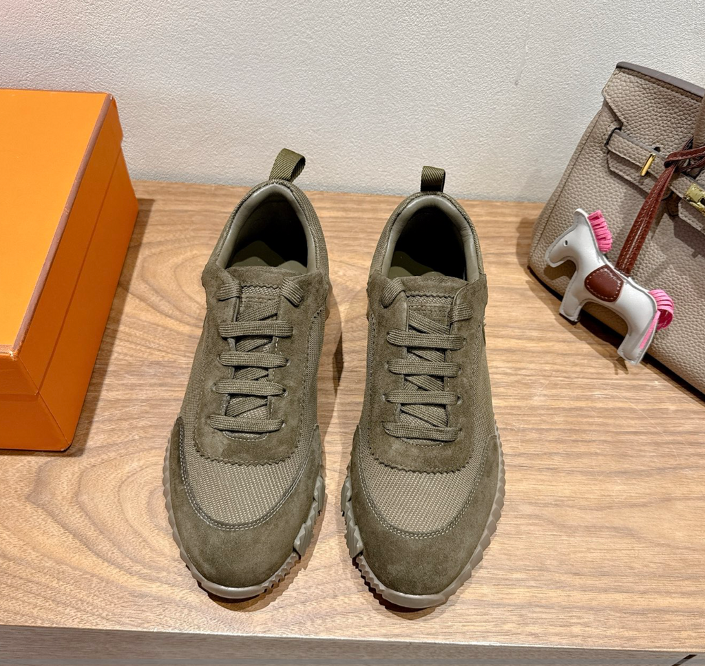 Hermès Bouncing Olive Sneaker
